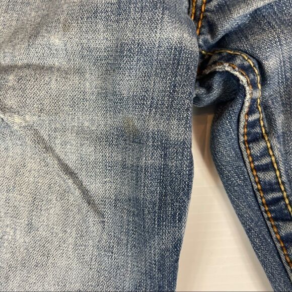 True Religion Rainbow Bobby Destroyed Distressed Jeans Mens 30x33 Denim - Picture 7 of 13